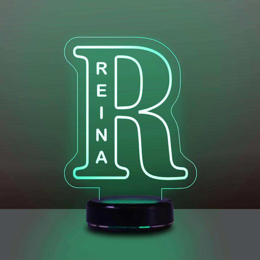 Custom Alphabet Night Lights Personalized Name Lamp